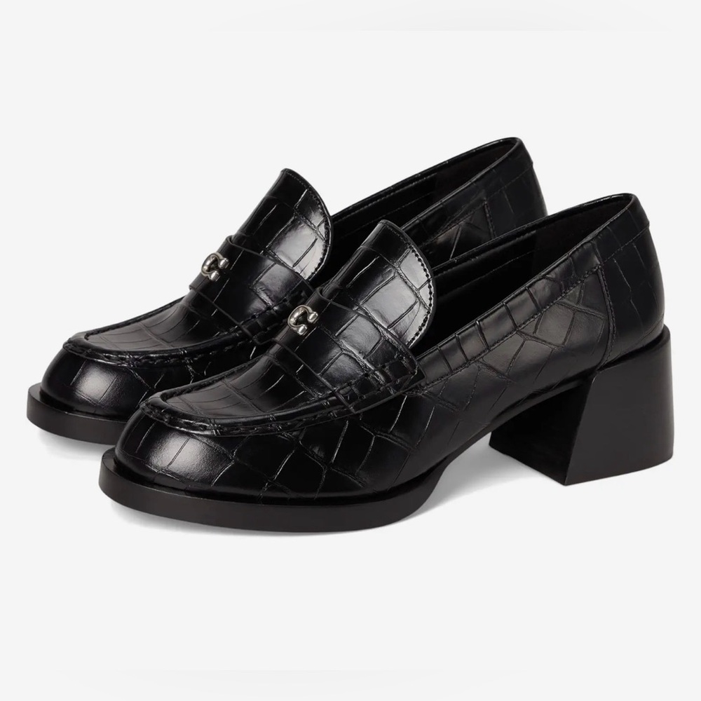 COACH Natalie Embossed Croc Loafer